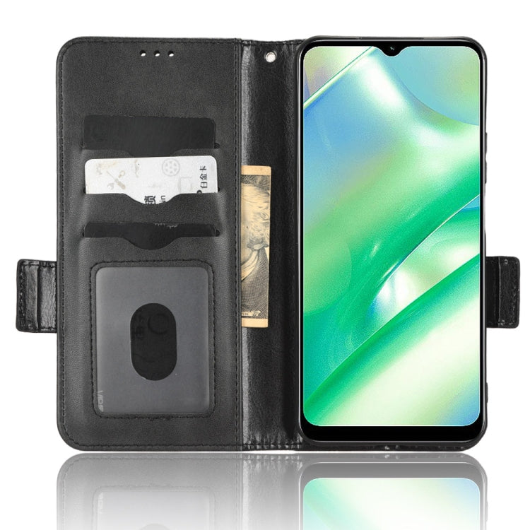 For Realme C33 4G Symmetrical Triangle Leather Phone Case