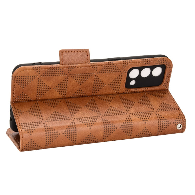 For Realme GT Master / Q3 Pro Carnival Symmetrical Triangle Leather Phone Case