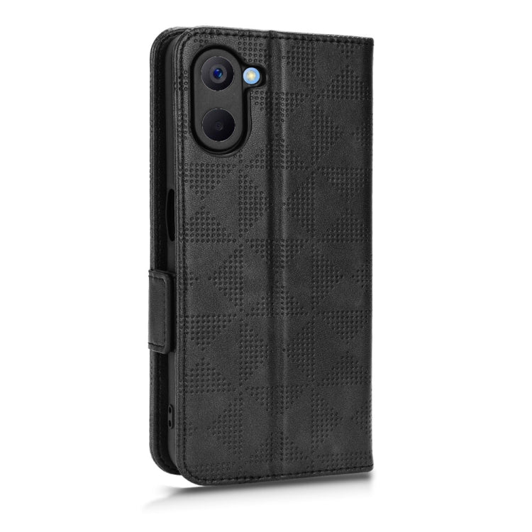 For Realme V20 Symmetrical Triangle Leather Phone Case