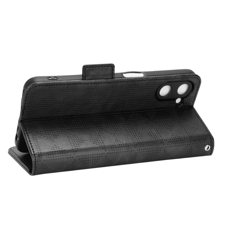 For Realme V20 Symmetrical Triangle Leather Phone Case