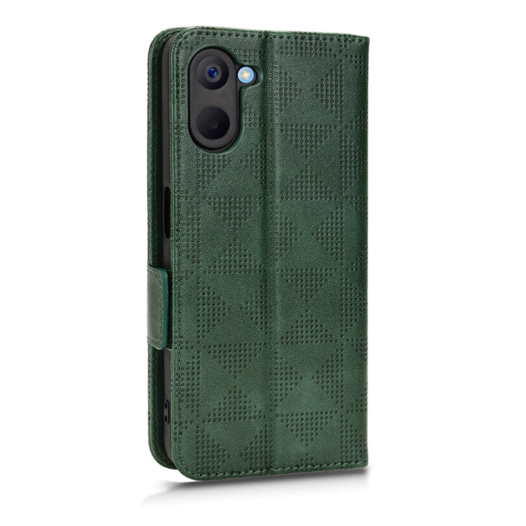 For Realme V20 Symmetrical Triangle Leather Phone Case