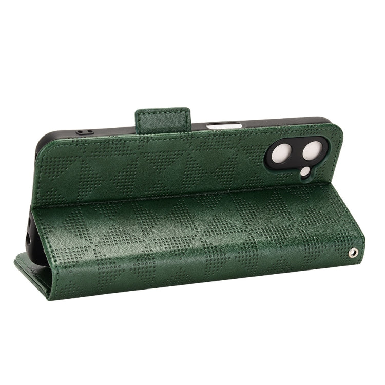 For Realme V20 Symmetrical Triangle Leather Phone Case