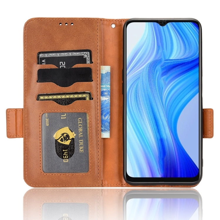 For Realme V20 Symmetrical Triangle Leather Phone Case