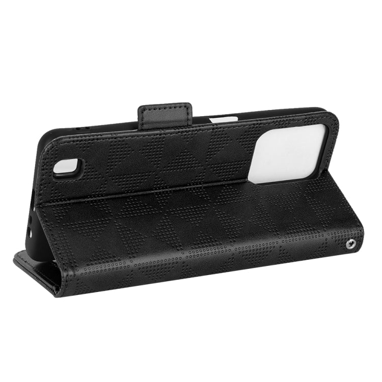 For Realme C31 Symmetrical Triangle Leather Phone Case