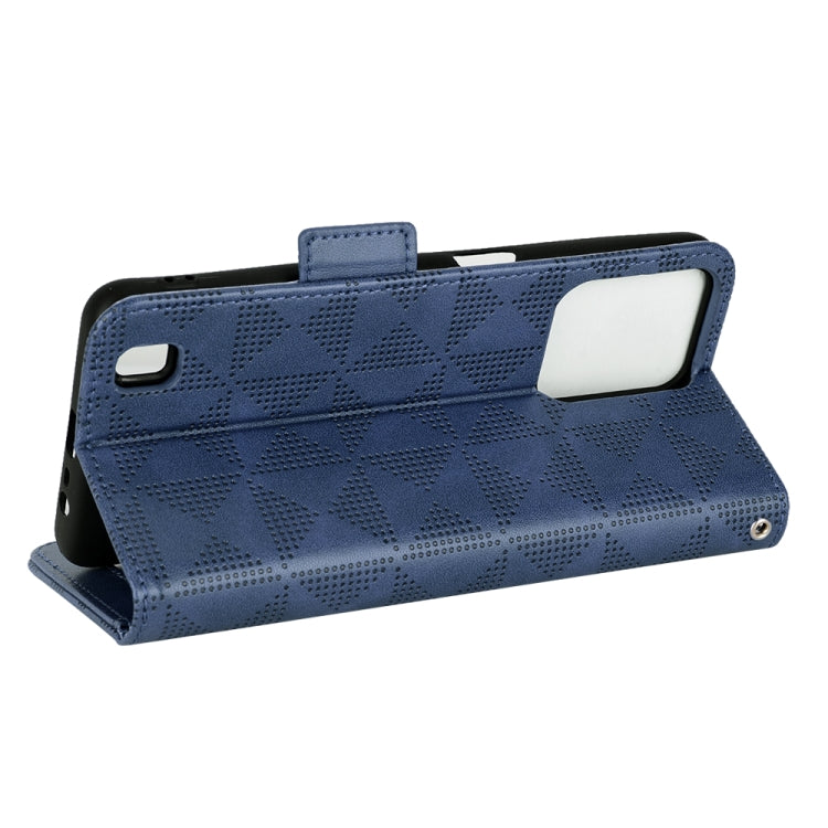 For Realme C31 Symmetrical Triangle Leather Phone Case