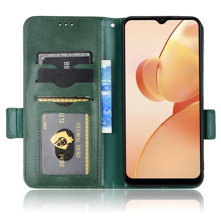 For Realme C31 Symmetrical Triangle Leather Phone Case