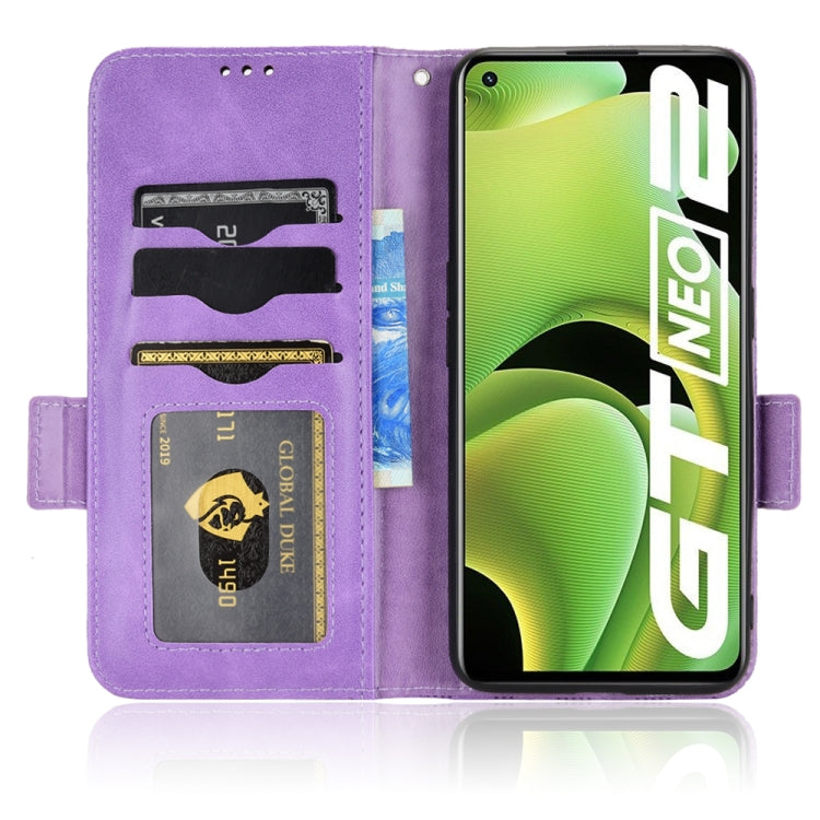 For Realme GT Neo2 Symmetrical Triangle Leather Phone Case