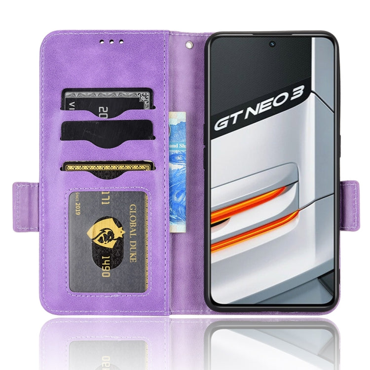 For Realme GT Neo3 Symmetrical Triangle Leather Phone Case