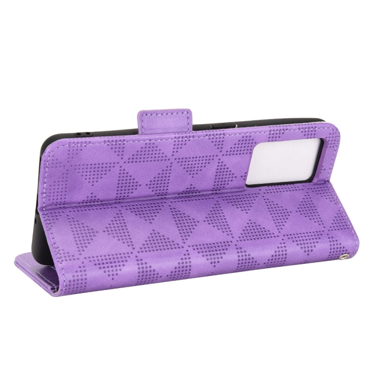 For Realme GT Neo3 Symmetrical Triangle Leather Phone Case