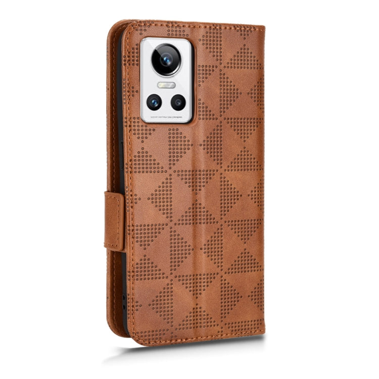 For Realme GT Neo3 Symmetrical Triangle Leather Phone Case