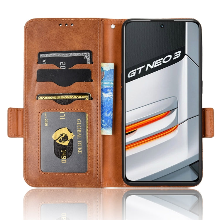 For Realme GT Neo3 Symmetrical Triangle Leather Phone Case