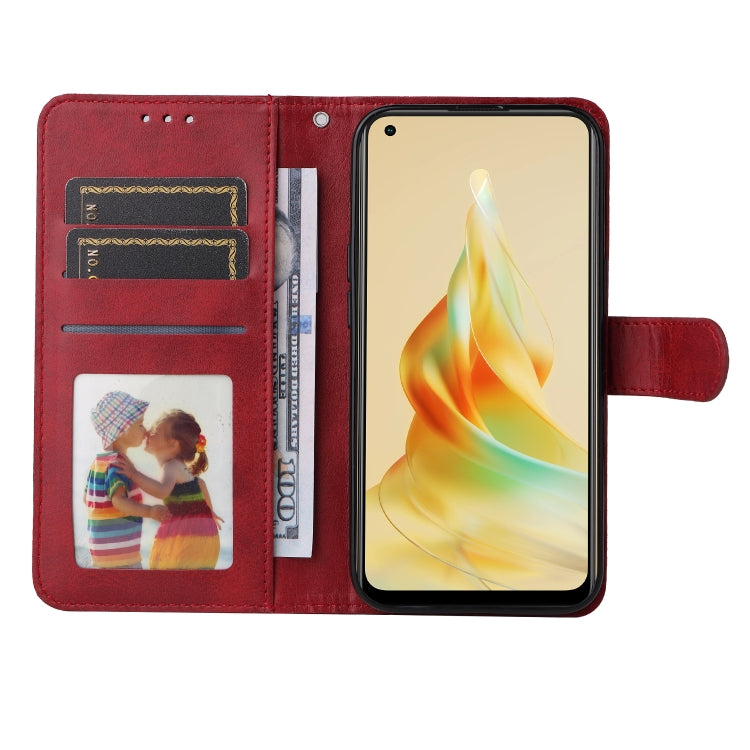 For OPPO Reno8 T 4G Classic Calf Texture Flip Leather Phone Case