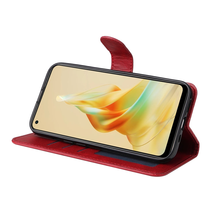 For OPPO Reno8 T 4G Classic Calf Texture Flip Leather Phone Case