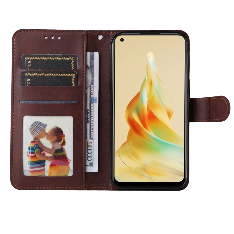 For OPPO Reno8 T 4G Classic Calf Texture Flip Leather Phone Case