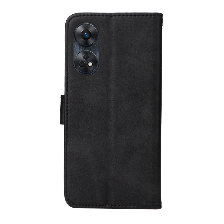 For OPPO Reno8 T 4G Classic Calf Texture Flip Leather Phone Case