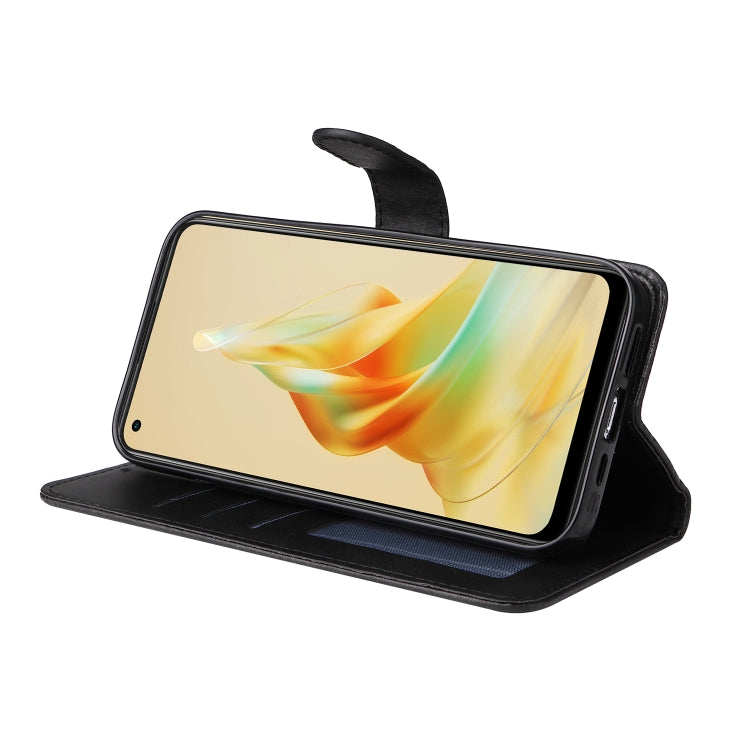 For OPPO Reno8 T 4G Classic Calf Texture Flip Leather Phone Case