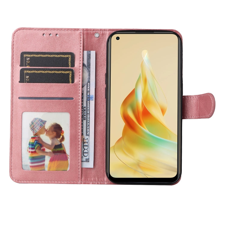 For OPPO Reno8 T 4G Classic Calf Texture Flip Leather Phone Case