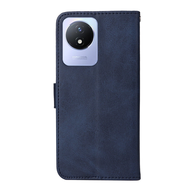 For vivo Y02 4G Classic Calf Texture Flip Leather Phone Case