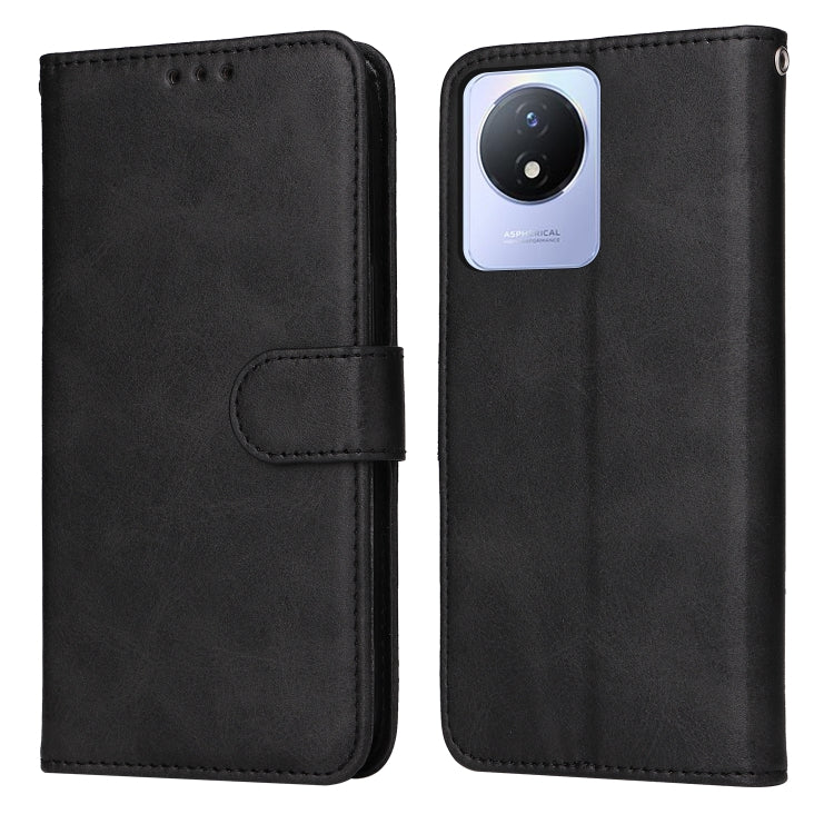 For vivo Y02 4G Classic Calf Texture Flip Leather Phone Case