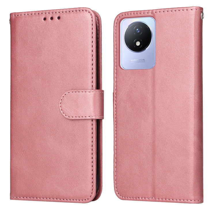 For vivo Y02 4G Classic Calf Texture Flip Leather Phone Case