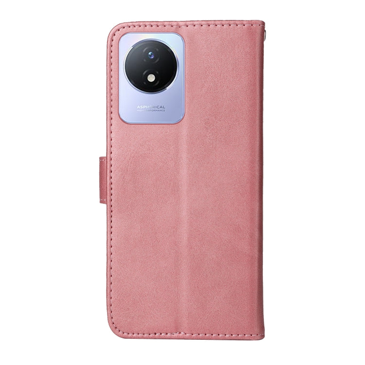 For vivo Y02 4G Classic Calf Texture Flip Leather Phone Case