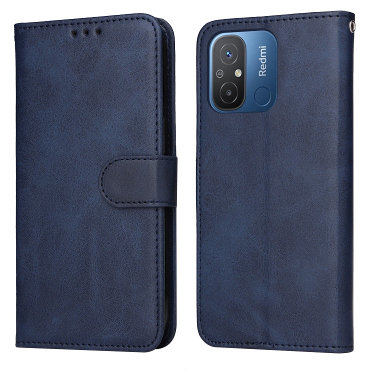 For Xiaomi Redmi 11A 4G/12C Classic Calf Texture Flip Leather Phone Case