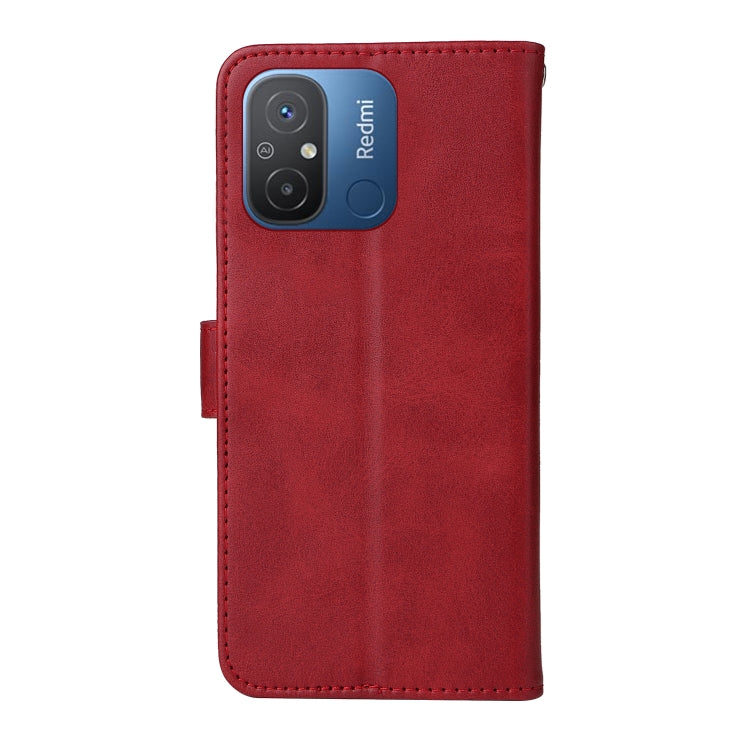 For Xiaomi Redmi 11A 4G/12C Classic Calf Texture Flip Leather Phone Case