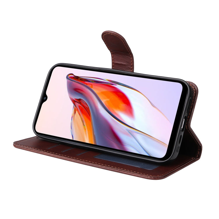 For Xiaomi Redmi 11A 4G/12C Classic Calf Texture Flip Leather Phone Case