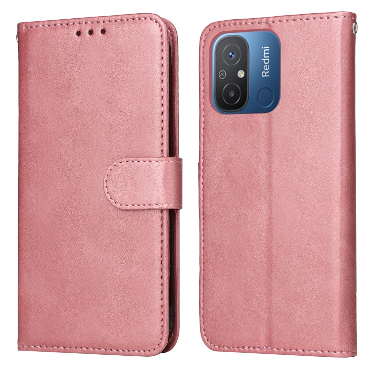 For Xiaomi Redmi 11A 4G/12C Classic Calf Texture Flip Leather Phone Case