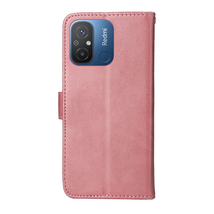 For Xiaomi Redmi 11A 4G/12C Classic Calf Texture Flip Leather Phone Case