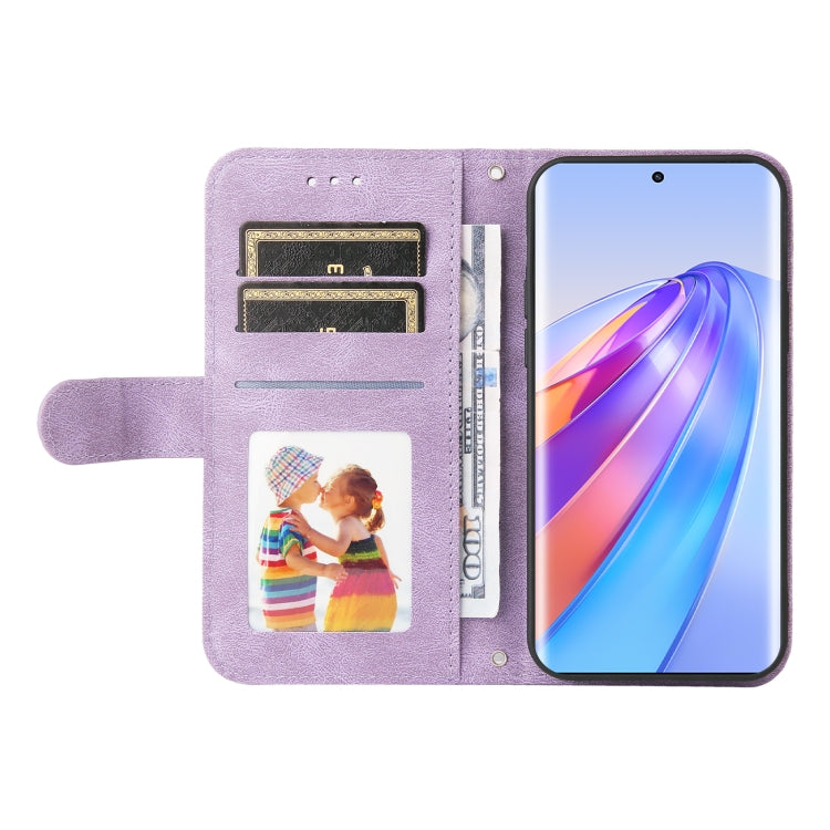 For Honor X9a/X40 5G/Magic5 Lite Skin Feel Life Tree Metal Button Leather Phone Case