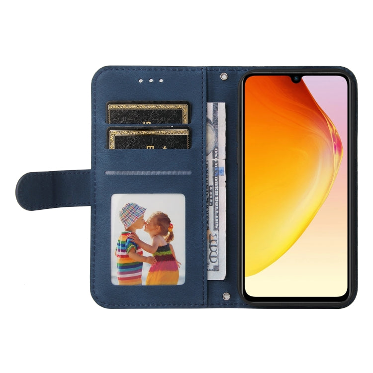 For vivo V25 5G/V25e 4G Skin Feel Life Tree Metal Button Leather Phone Case