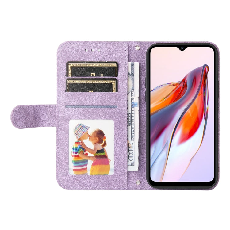 For Xiaomi Redmi 11A 4G/12C Skin Feel Life Tree Metal Button Leather Phone Case