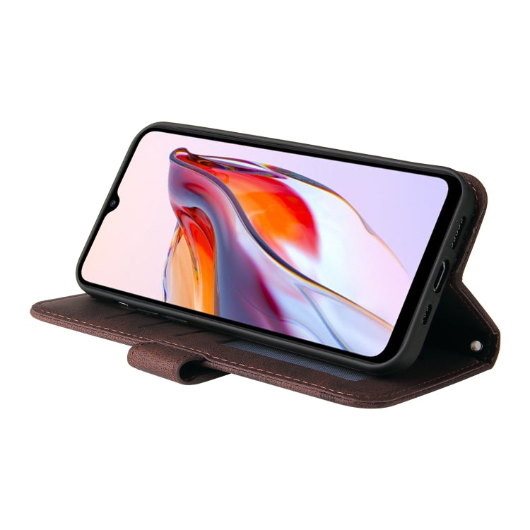 For Xiaomi Redmi 11A 4G/12C Skin Feel Life Tree Metal Button Leather Phone Case