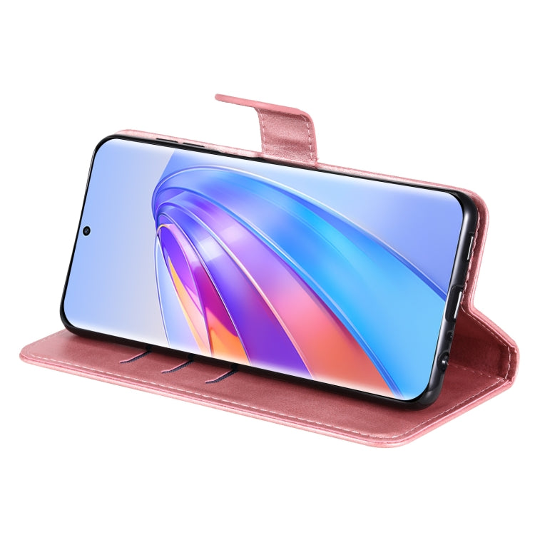 For Honor X9a/X40 5G/Magic5 Lite Calf Texture Zipper Leather Phone Case