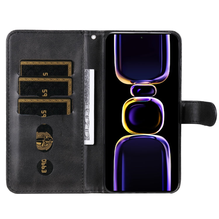 For Xiaomi Redmi K60/K60 Pro Calf Texture Zipper Leather Phone Case