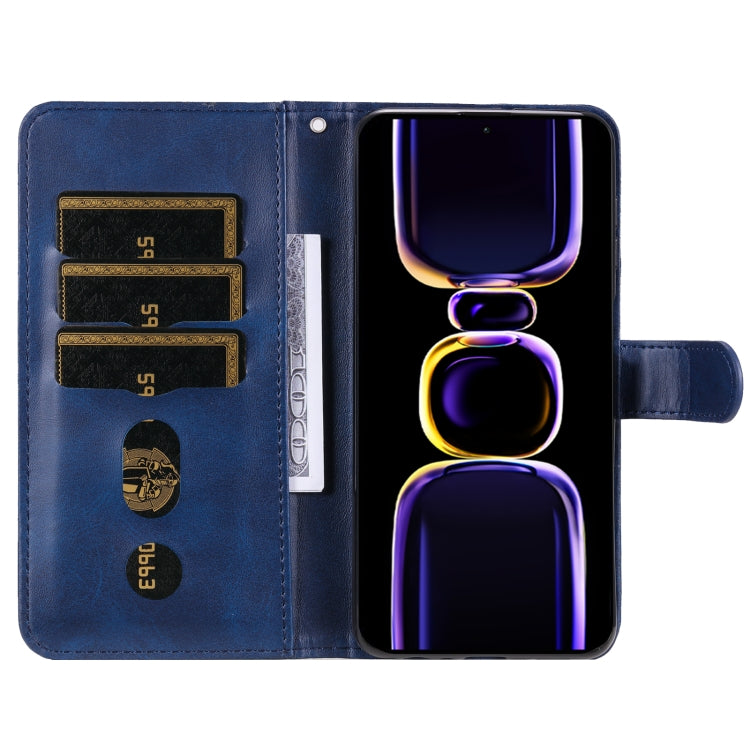 For Xiaomi Redmi K60/K60 Pro Calf Texture Zipper Leather Phone Case