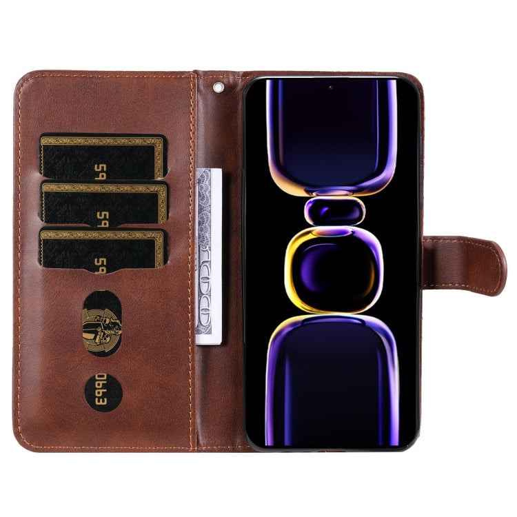 For Xiaomi Redmi K60/K60 Pro Calf Texture Zipper Leather Phone Case