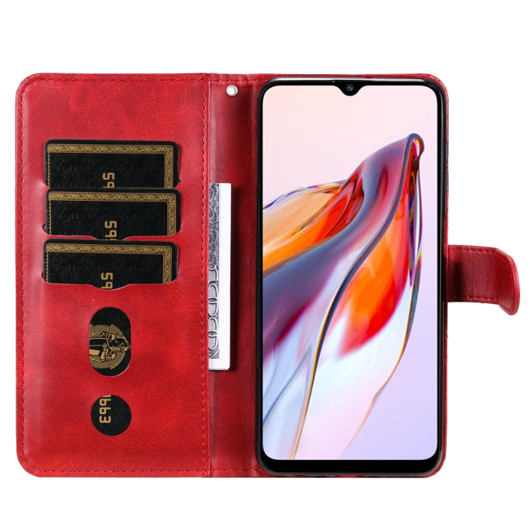 For Xiaomi Redmi 11A 4G/12C Calf Texture Zipper Leather Phone Case