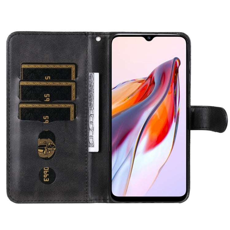 For Xiaomi Redmi 11A 4G/12C Calf Texture Zipper Leather Phone Case