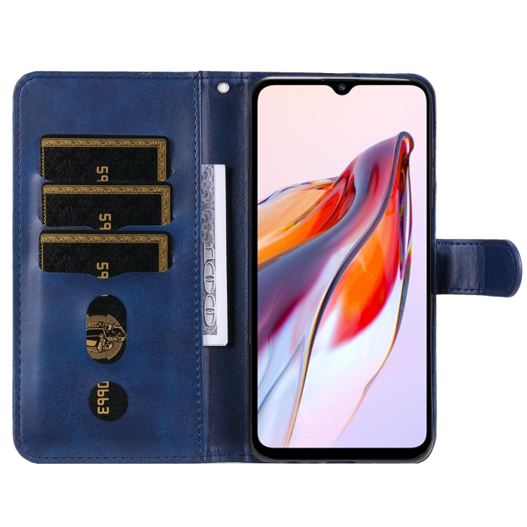 For Xiaomi Redmi 11A 4G/12C Calf Texture Zipper Leather Phone Case