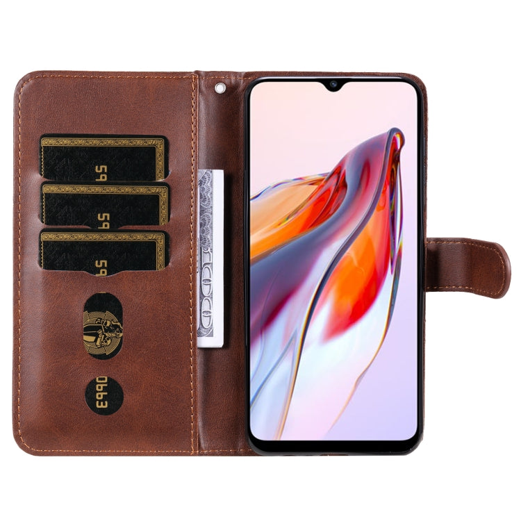 For Xiaomi Redmi 11A 4G/12C Calf Texture Zipper Leather Phone Case