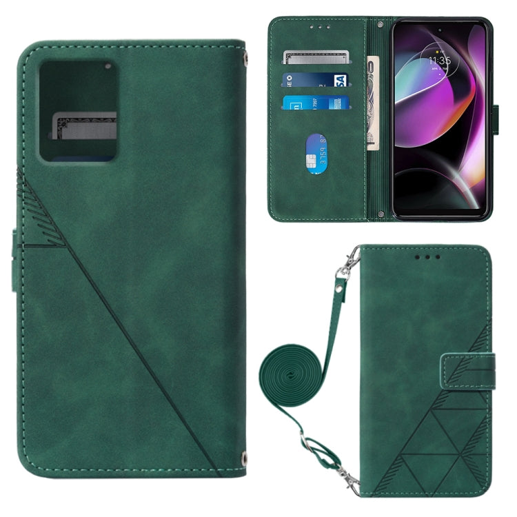 For Motorola Moto G53 / G23 / G13 Crossbody 3D Embossed Flip Leather Phone Case
