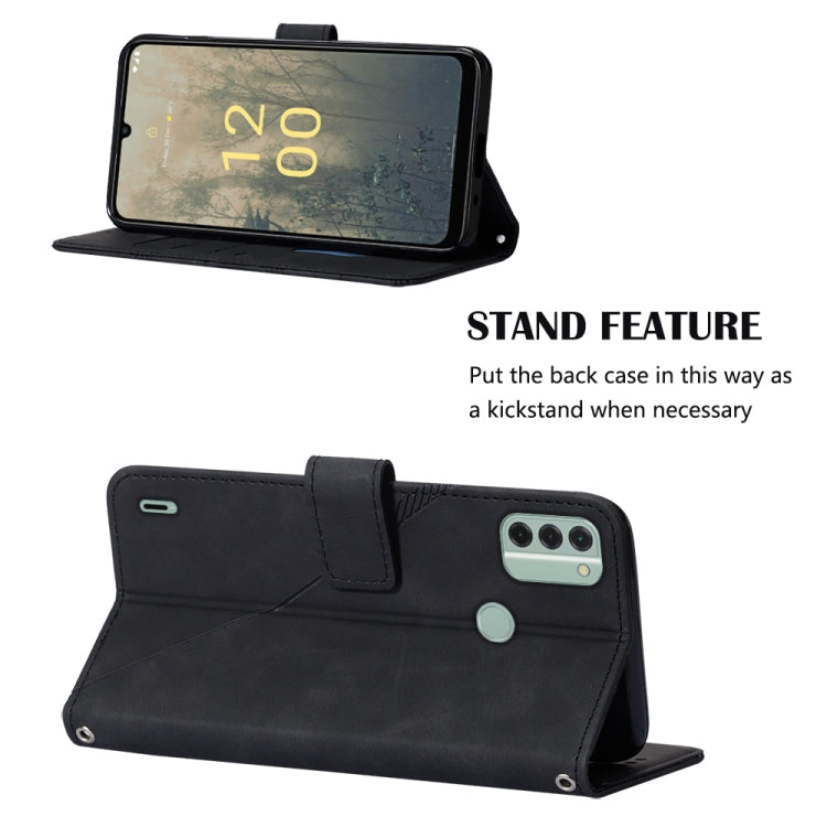 For Nokia C31 Crossbody 3D Embossed Flip Leather Phone Case