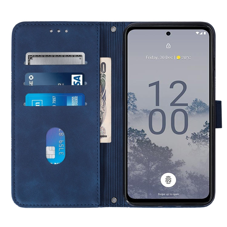 For Nokia X30 5G Crossbody 3D Embossed Flip Leather Phone Case