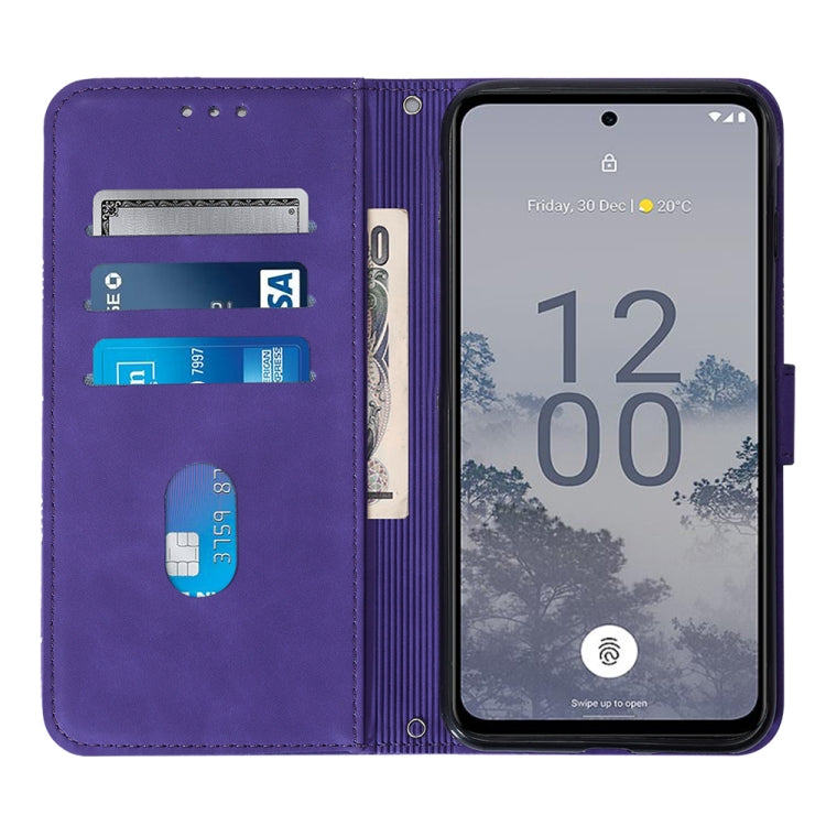 For Nokia X30 5G Crossbody 3D Embossed Flip Leather Phone Case