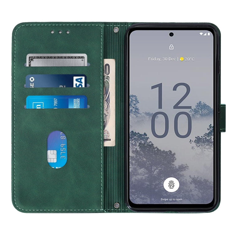 For Nokia X30 5G Crossbody 3D Embossed Flip Leather Phone Case