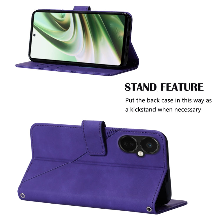 For OnePlus Nord CE3 5G Crossbody 3D Embossed Flip Leather Phone Case