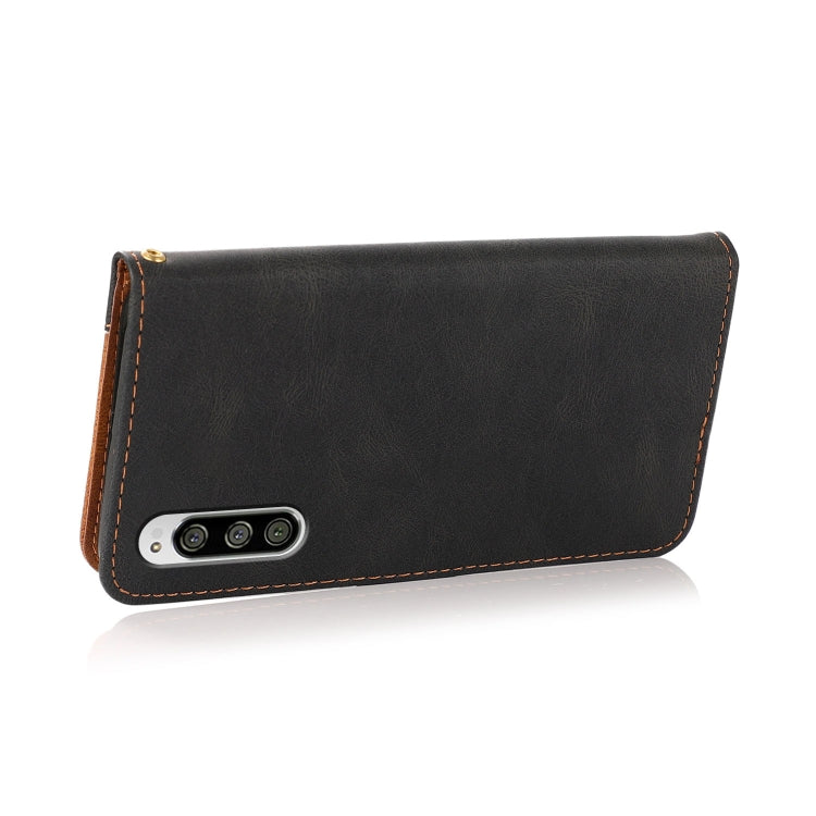 For Sony Xperia 5 Dual-color Stitching Leather Phone Case