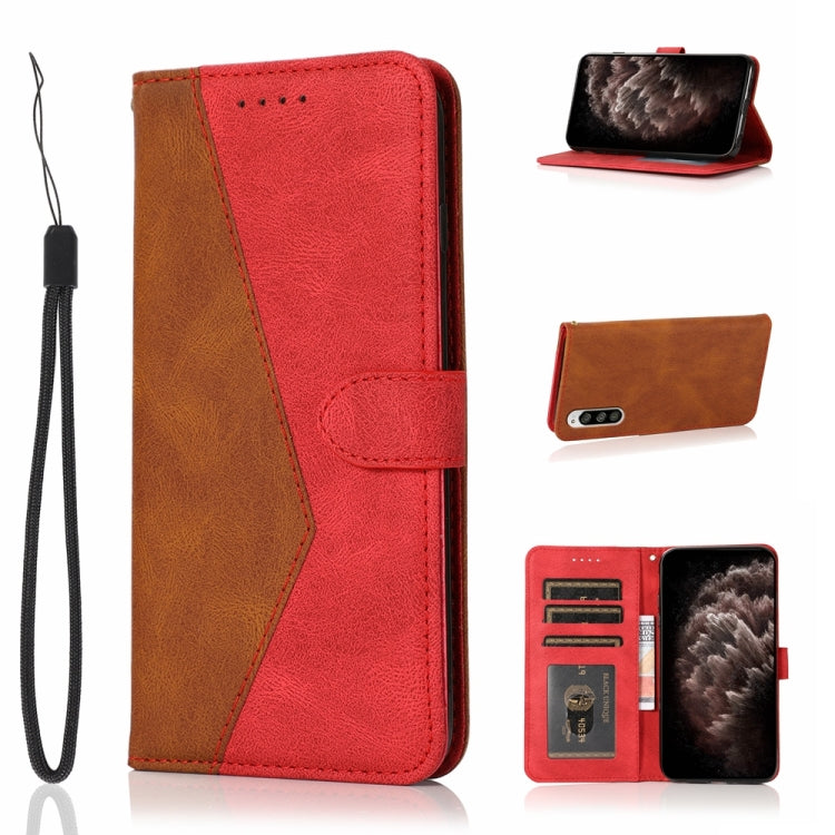 For Sony Xperia 5 Dual-color Stitching Leather Phone Case